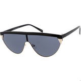 Retro Futuristic Flat Top Mono Shield Blade Sunglasses C953 from zeroUV