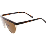 Retro Futuristic Flat Top Mono Shield Blade Sunglasses C953 from zeroUV