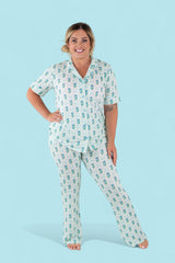 BLUE RIBBON BLOOMS WOMEN’S RELAXED FLARE DREAM SET from DREAM BIG LITTLE CO