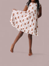 COZY BEAR DREAM RUFFLE DRESS from DREAM BIG LITTLE CO