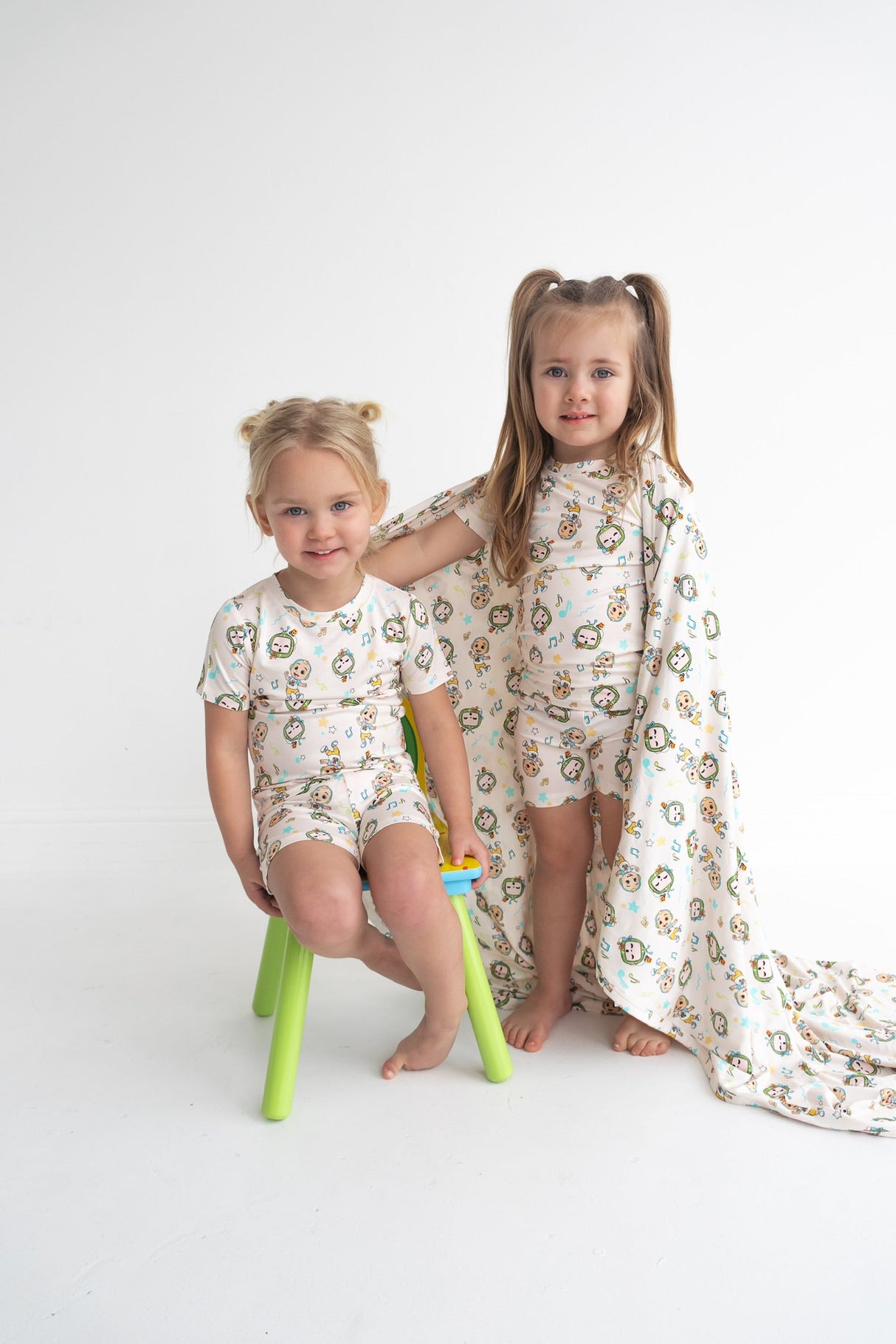 Dream Big Little Co x CoComelon JJ MUSICAL MELON DREAM SHORT SET from DREAM BIG LITTLE CO