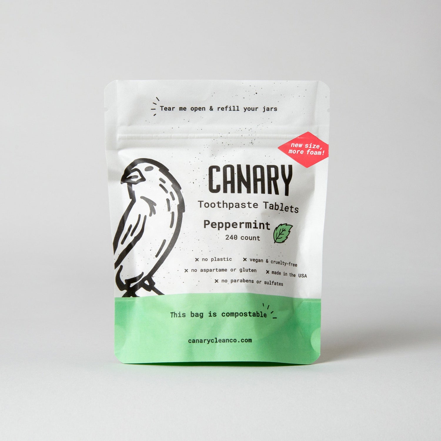 Peppermint Toothpaste Tablets from Canary
