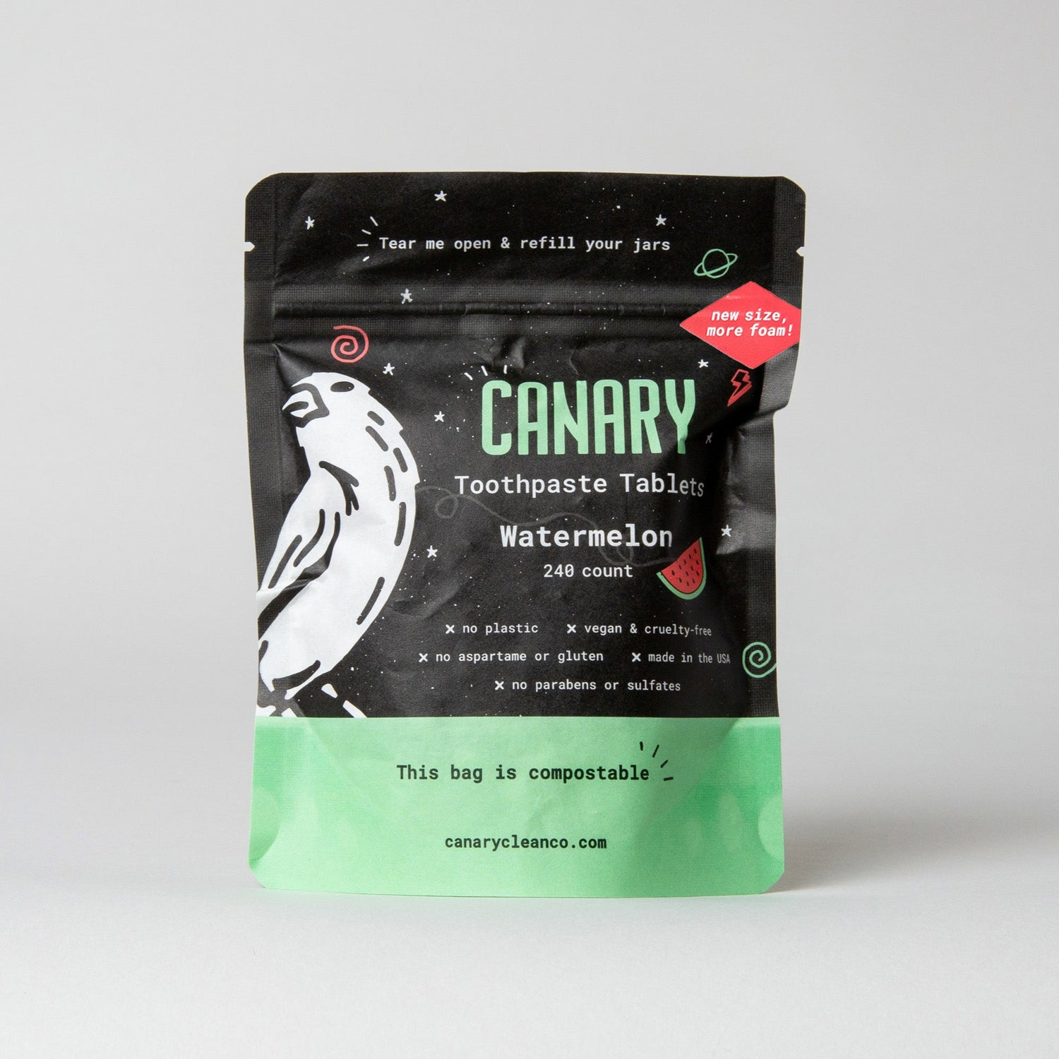 Watermelon Toothpaste Tablets from Canary