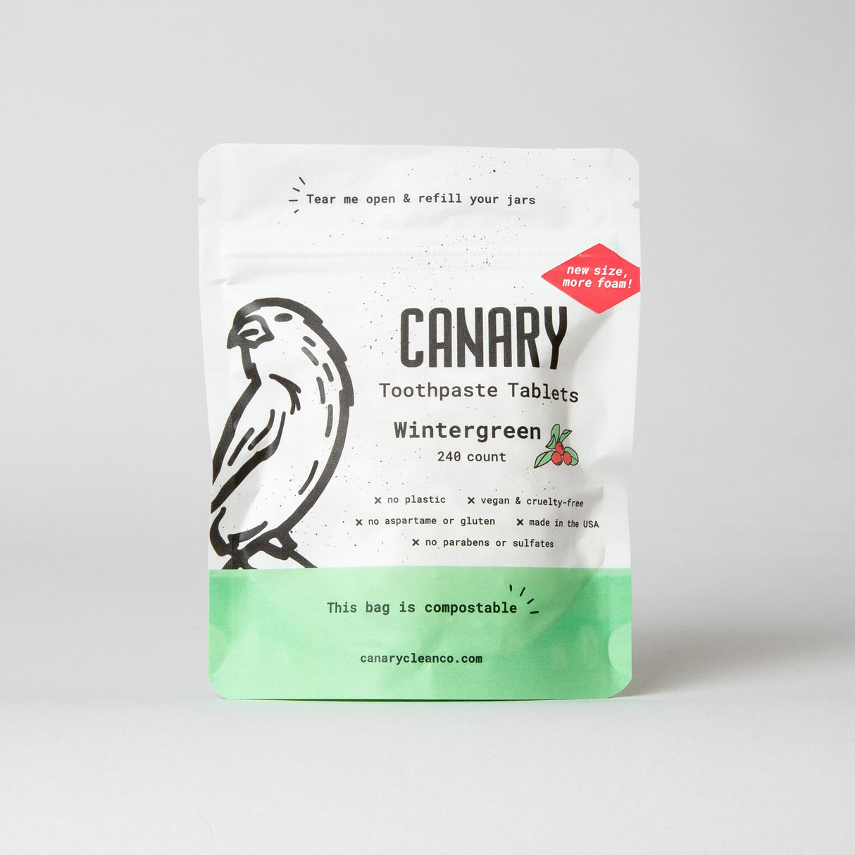Wintergreen Toothpaste Tablets from Canary