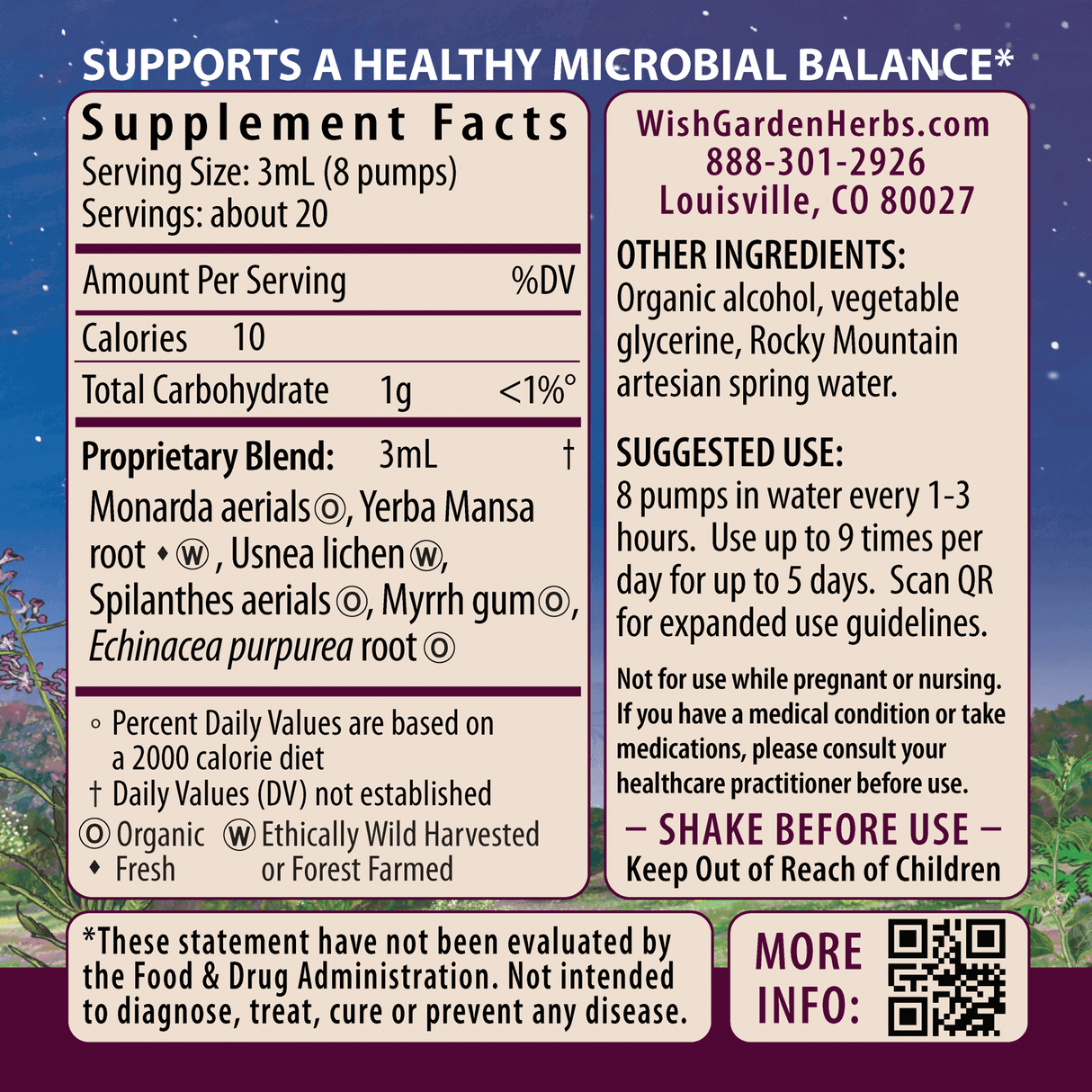 Candida Rescue Microbiome Stabilizer From WishGarden Herbs