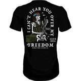 I Can't Hear You Over My Freedom AR Guitar Men's T-Shirt From Combat Iron Apparel