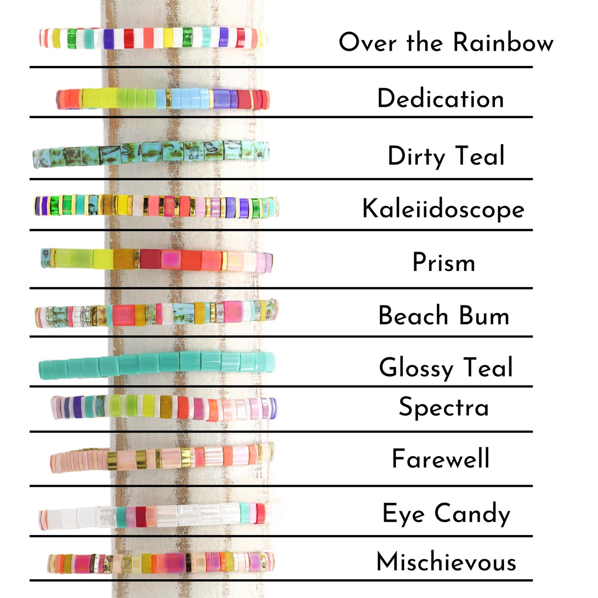 CARNIVAL - Tila Bead Bracelets from Mack & Rex
