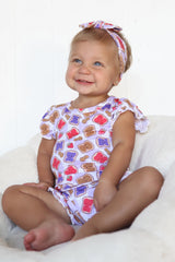 EXCLUSIVE PEANUT BUTTER JELLY TIME DREAM RUFFLE SHORT SET from DREAM BIG LITTLE CO