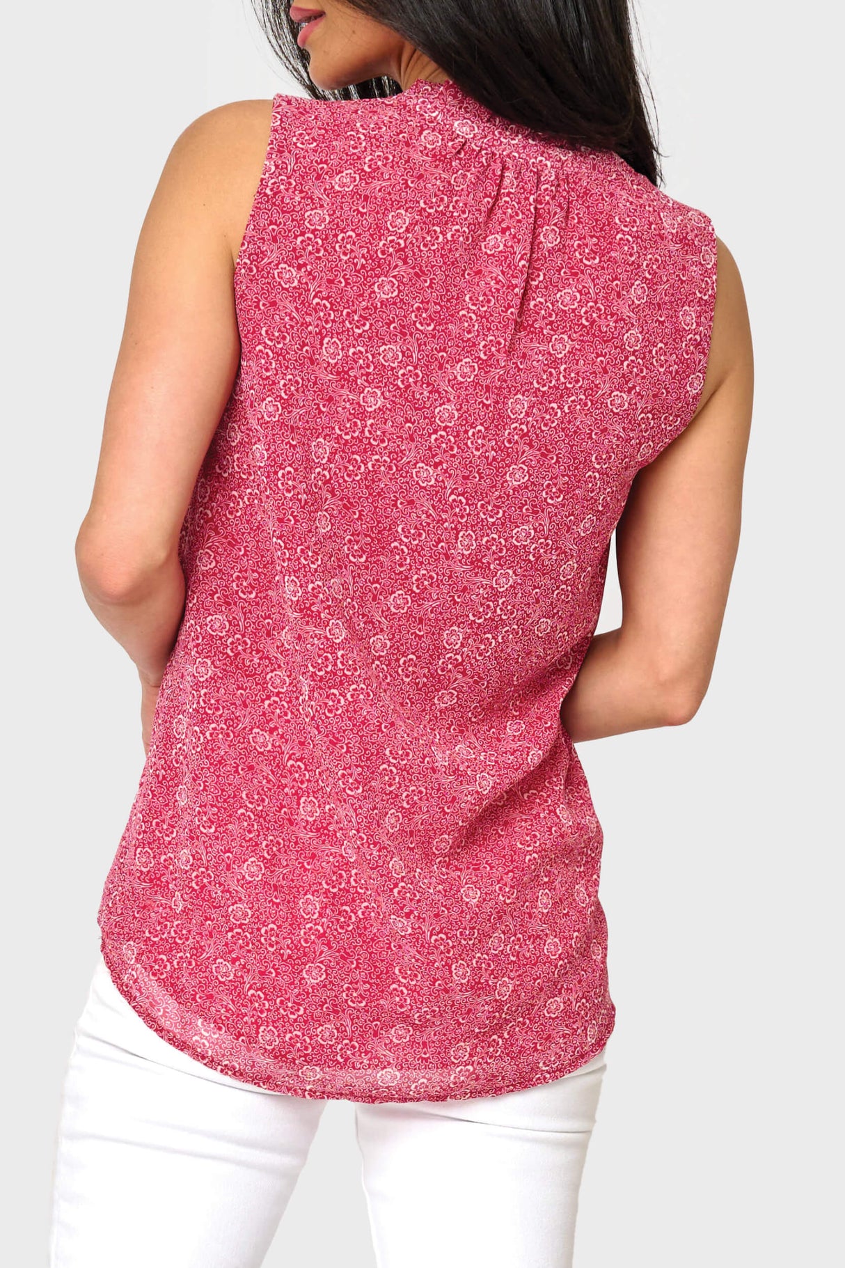 Respect the Ruffle Sleeveless Blouse from Gibsonlook