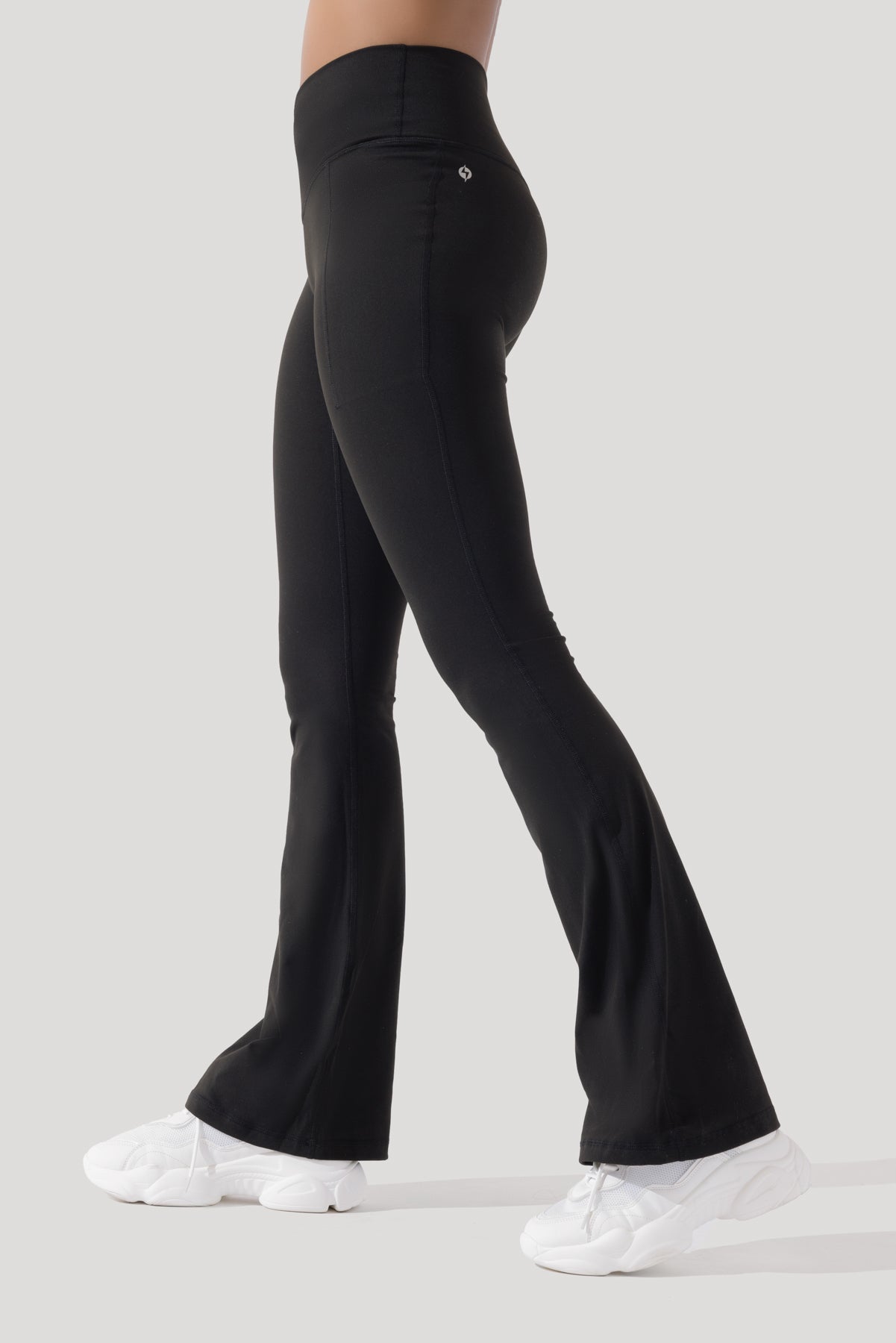 Crisscross Hourglass® Flared Leggings with Pockets - Black from POPFLEX