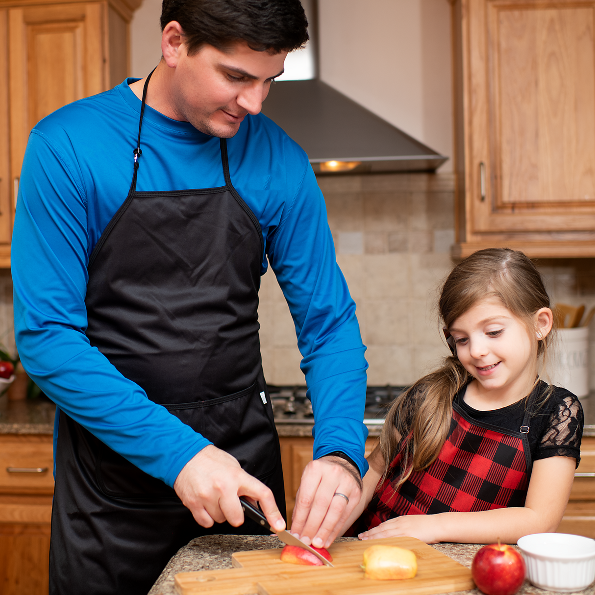 Red Buffalo Plaid Apron - fits sizes youth small through adult 2XL SALE from BapronBaby