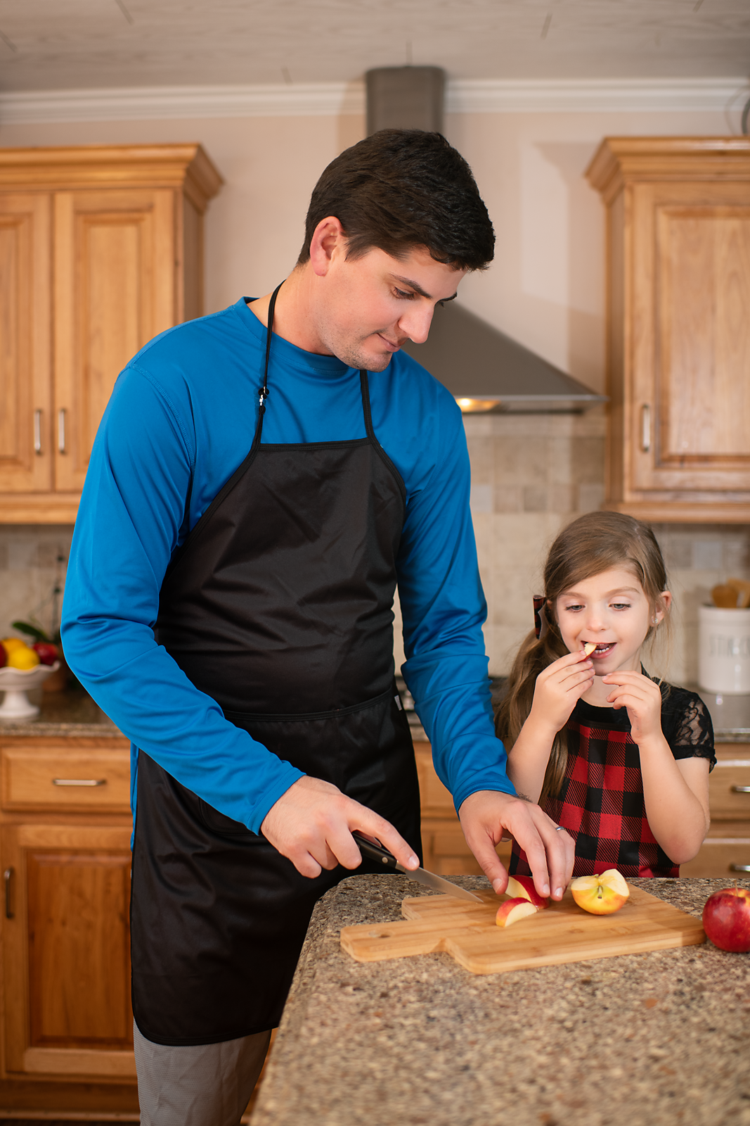 Solid Black Minimalist Apron - fits sizes youth small through adult 2XL from BapronBaby