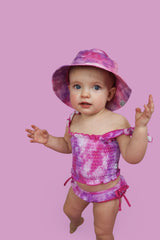 CANDY CLOUDS DREAM SMOCKED TWO PIECE SWIM SUIT from DREAM BIG LITTLE CO