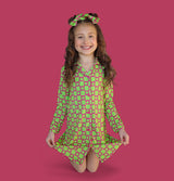 WILD DAISY CHECKERS GIRL'S DREAM GOWN from DREAM BIG LITTLE CO