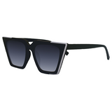The CEO - Black Faded Black Lens Cateye Sunglasses from TopFoxx