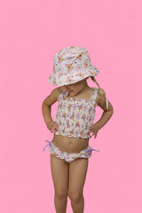 BLOSSOMIN’ BUTTERFLY DREAM SMOCKED TANKINI TWO PIECE SWIM SUIT from DREAM BIG LITTLE CO