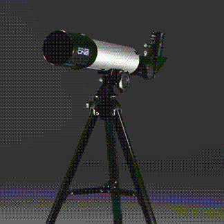 Explore One CF350 Silver Carbon Fiber Wrap 50mm AZ Mount Telescope from Explore Scientific