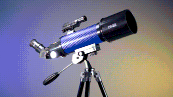 ExploreOne CF400 Blue Carbon Fiber Wrap 70mm Pan Handle AZ Mount Telescope from Explore Scientific