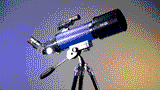 ExploreOne CF400 Blue Carbon Fiber Wrap 70mm Pan Handle AZ Mount Telescope from Explore Scientific