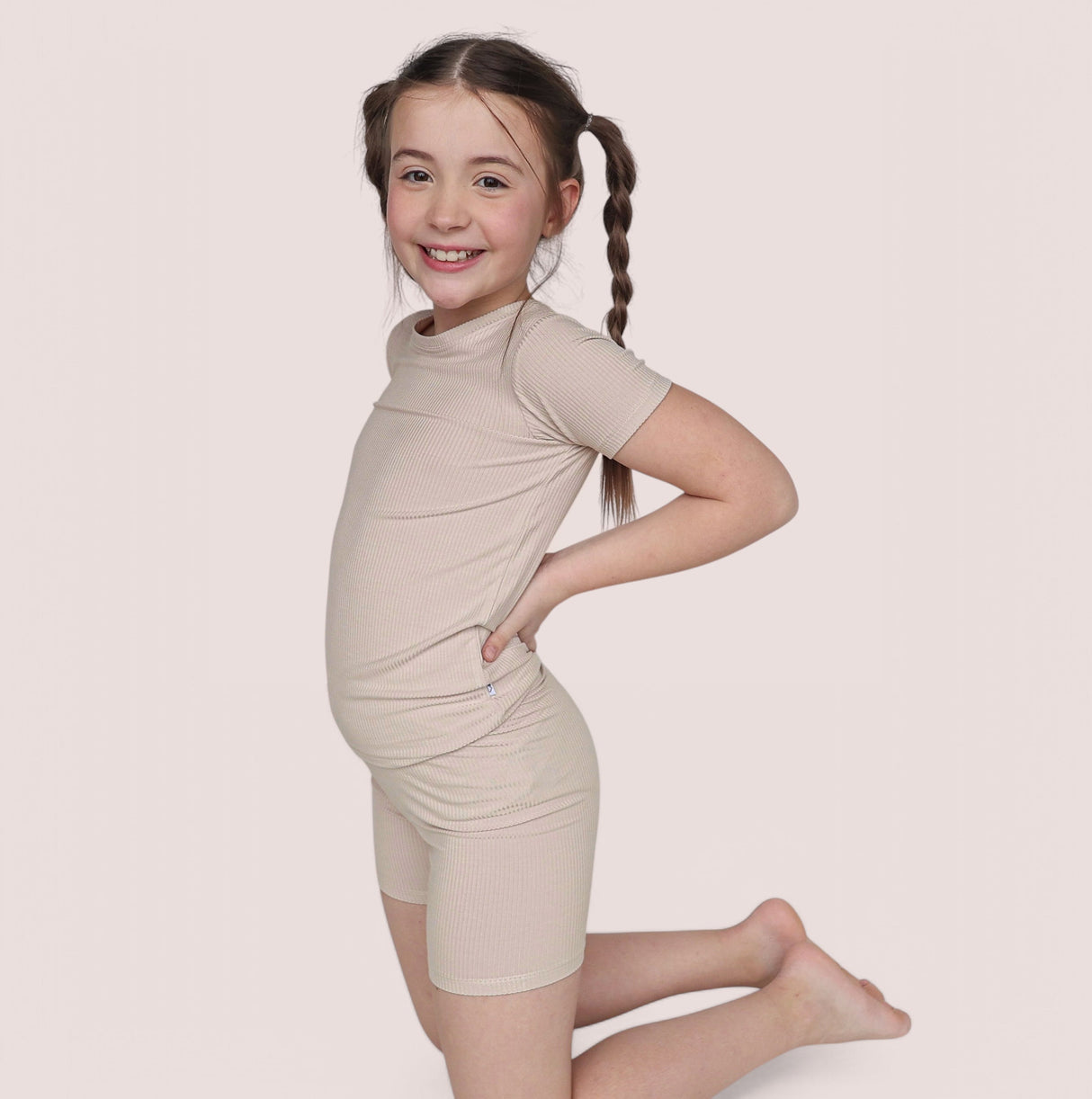 TOTALLY TAN RIB DREAM SHORT SET from DREAM BIG LITTLE CO