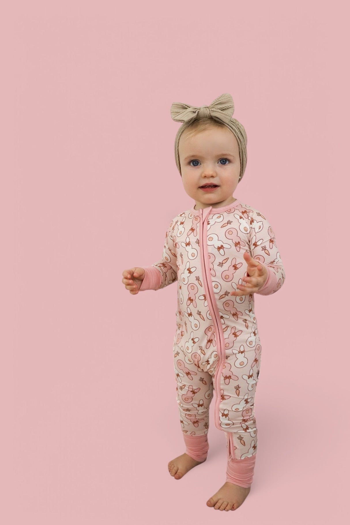 BUNNIES AND BOWS DREAM ROMPER from DREAM BIG LITTLE CO