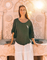 Poncho Top From Cotton Flower Clothing