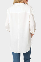 Beachside Gauze Button Front Shirt  From Gibsonlook