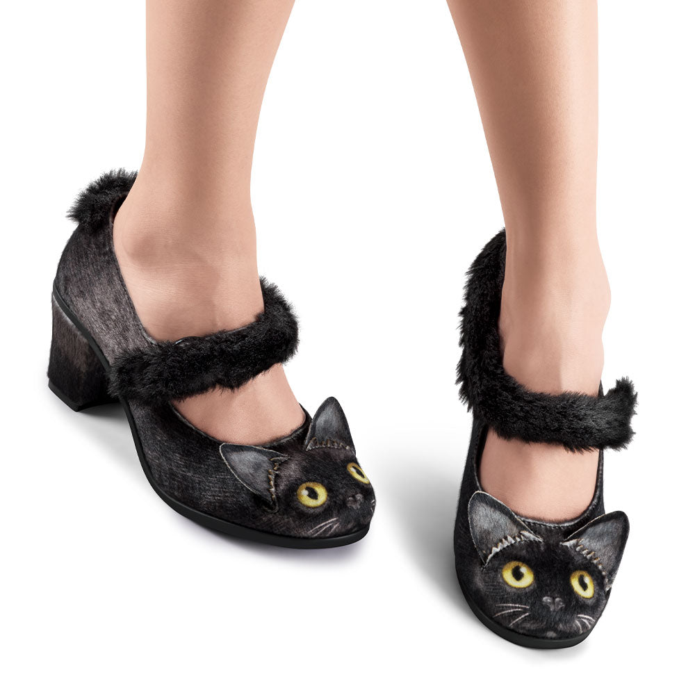 Chocolaticas® Mid Heels Chat Noir Women's Mary Jane Pump from Hot Chocolate Design