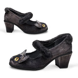 Chocolaticas® Mid Heels Chat Noir Women's Mary Jane Pump from Hot Chocolate Design