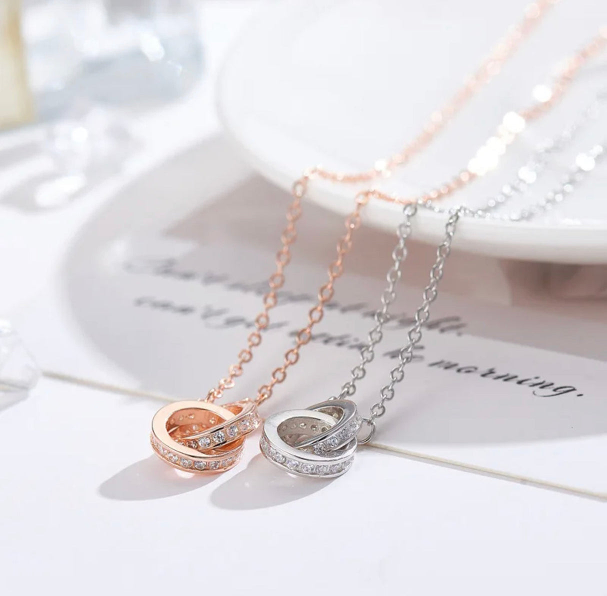 CHILLON - Sterling Silver & Zircon Necklace from Mack & Rex