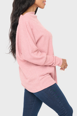 Slouchy Knit Chenille Open Neck Sweater From Gibsonlook