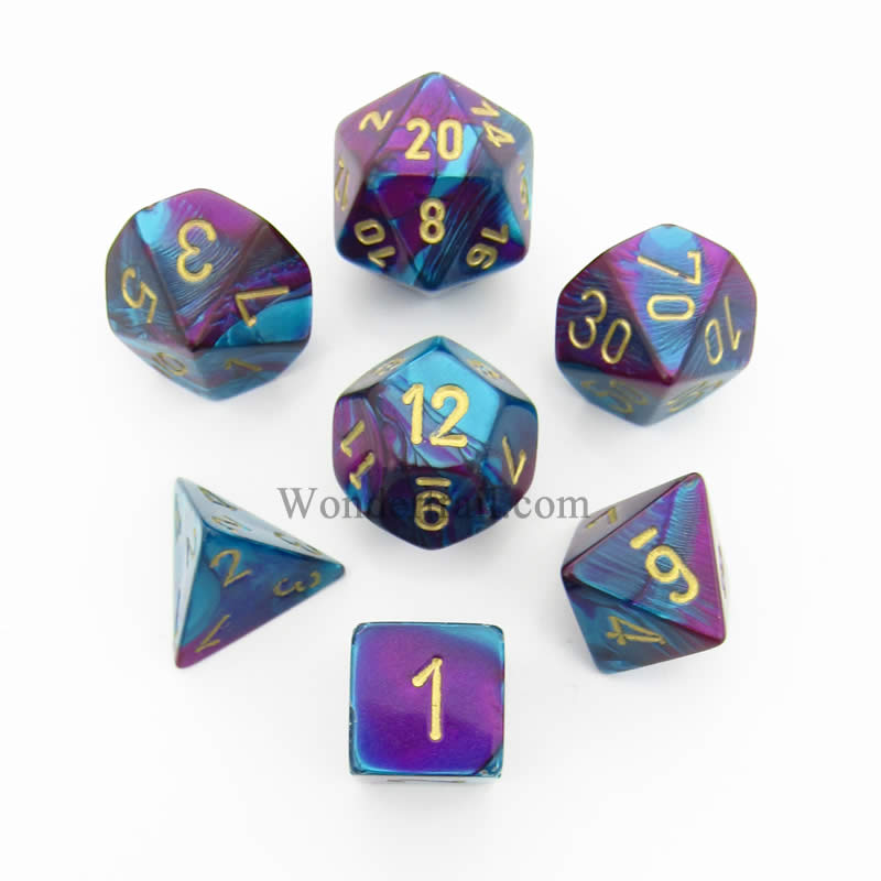 CHESSEX: POLYHEDRAL Gemini DICE SETS From PunkOuter Games