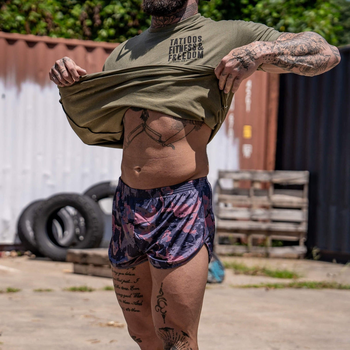Copenhagen Camo Ranger Panty Silkies Training Shorts | 2.5" from Combat Iron Apparel