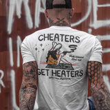 Cheaters Get Heaters Cowboy Edition Men's T-Shirt From Combat Iron Apparel