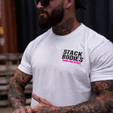 Flamingo Operator Stack Bodies Men's T-Shirt From Combat Iron Apparel