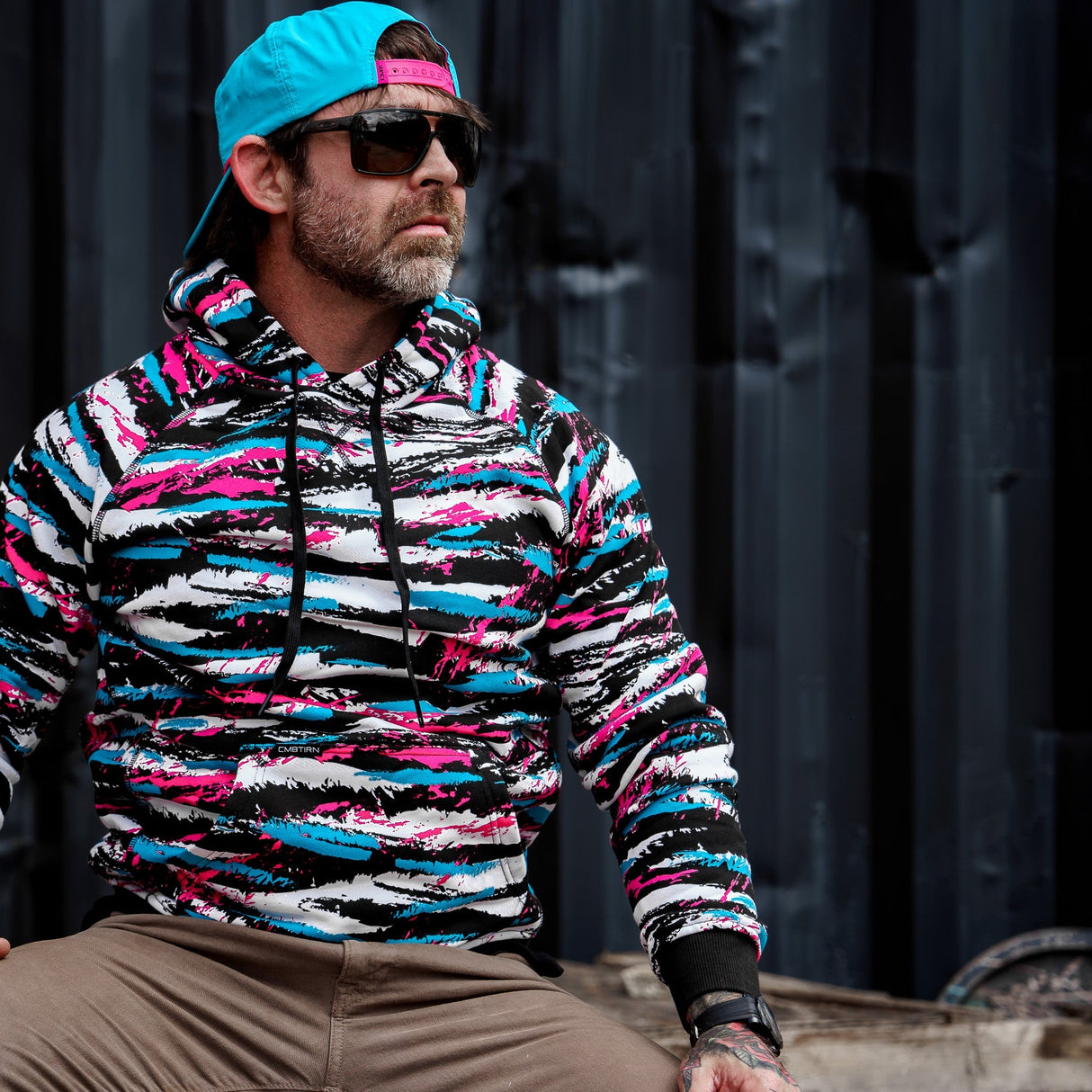 Men's X Stitch Midweight Classic Hoodie from Combat Iron Apparel