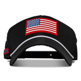 USA Flag Patch Weekender Style Performance Snapback Hat from Combat Iron Apparel