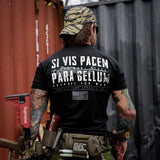 If You Want Peace Prepare For War. | SI VIS PACEM PARA BELLUM Men's T-Shirt From Combat Iron Apparel