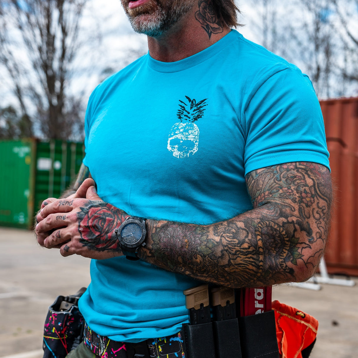 Juicy AF Pineapple Men's T-Shirt From Combat Iron Apparel