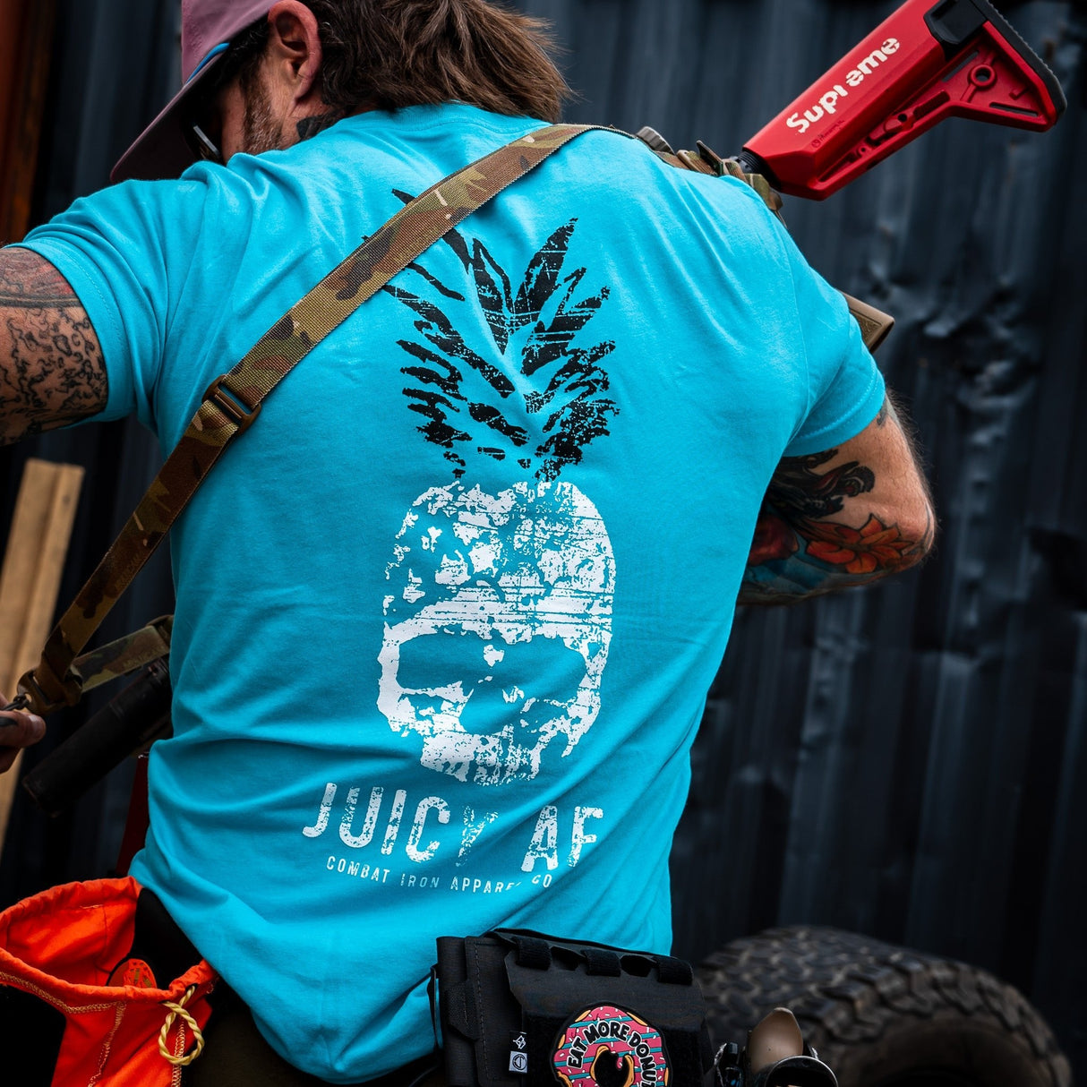 Juicy AF Pineapple Men's T-Shirt From Combat Iron Apparel