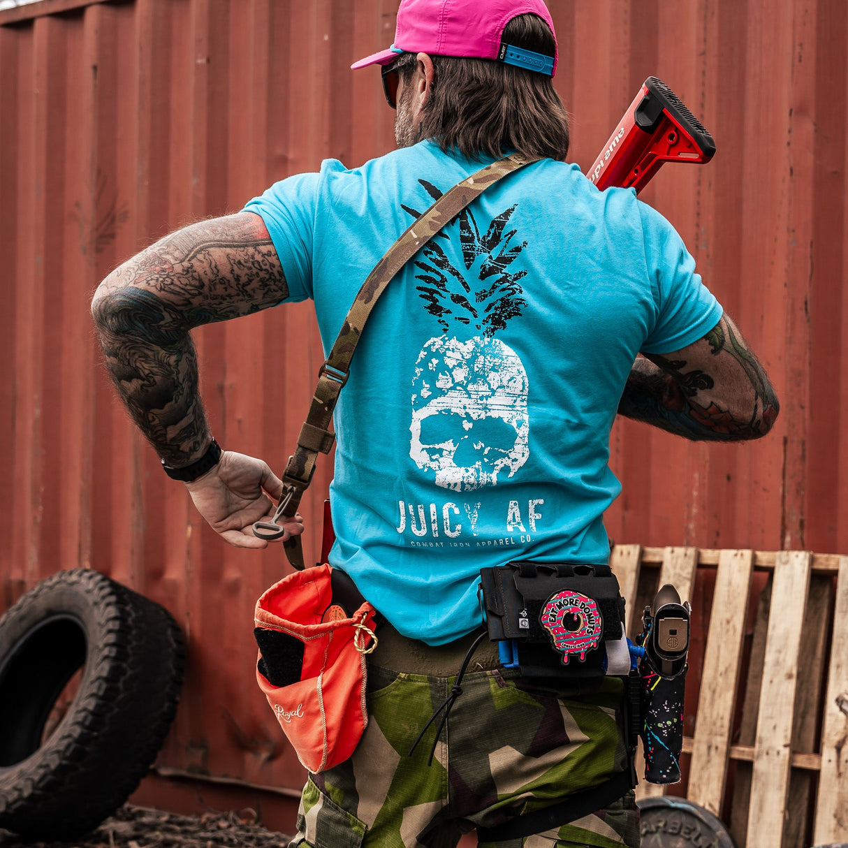 Juicy AF Pineapple Men's T-Shirt From Combat Iron Apparel