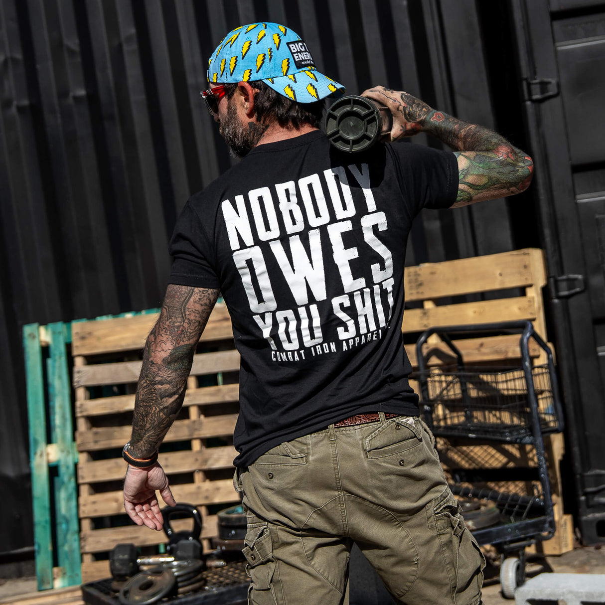 Nobody Owes You Men's T-Shirt from Combat Iron Apparel