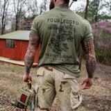 Four Legged Professional K9 Dog Training Men's T-Shirt From Combat Iron Apparel