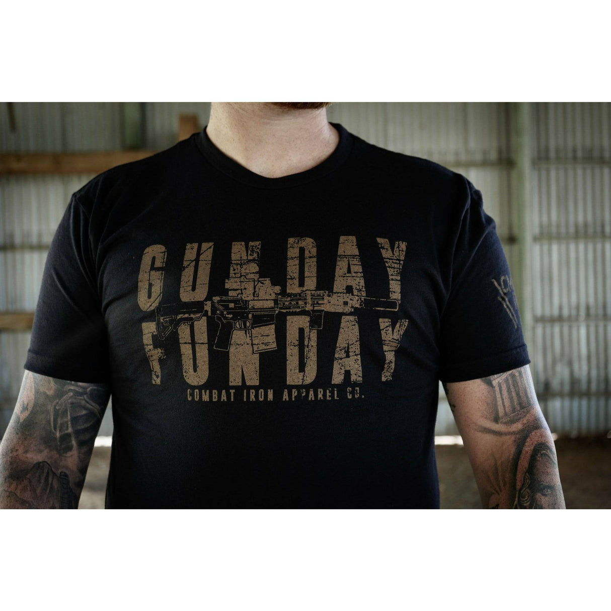 Gunday Funday Men's T-Shirt From Combat Iron Apparel