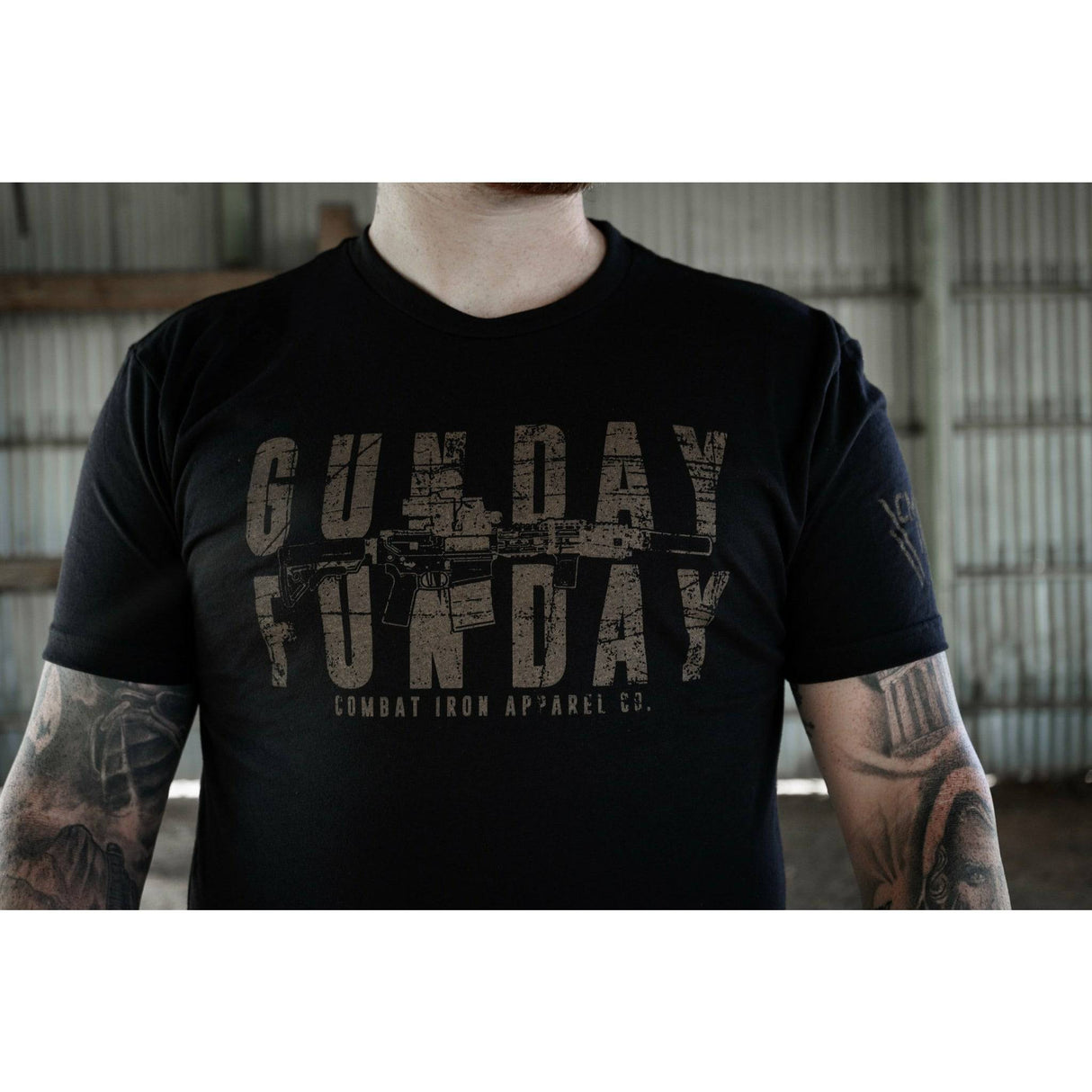 Gunday Funday Men's T-Shirt From Combat Iron Apparel