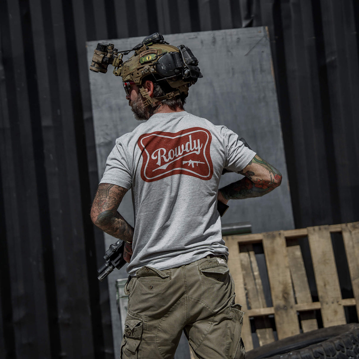 Rowdy Beer Logo Men's T-Shirt from Combat Iron Apparel