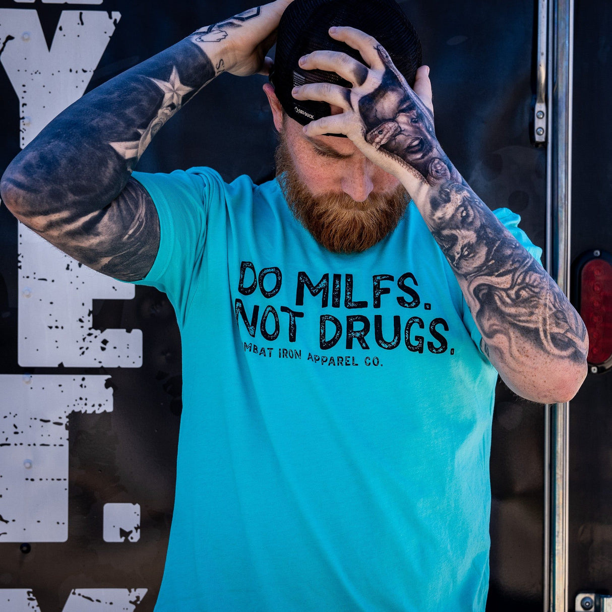 Do Milfs. Not Drugs. Men's T-Shirt From Combat Iron Apparel