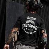 Live With Purpose. Not Approval Men's T-Shirt from Combat Iron Apparel