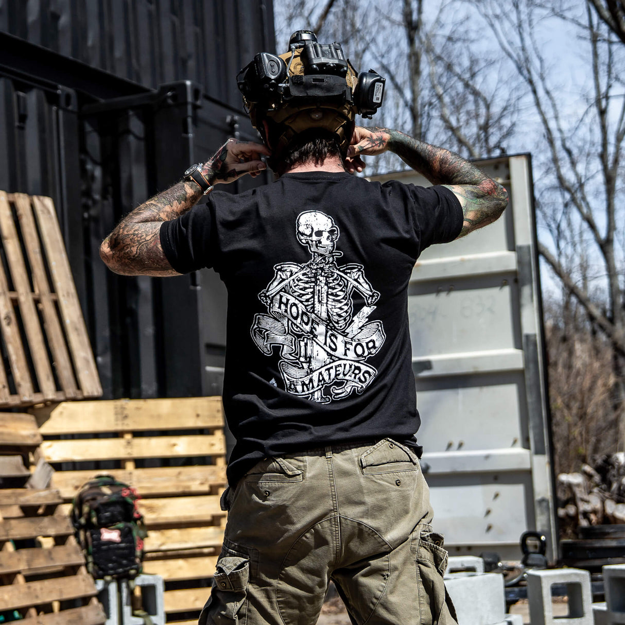 Hope Is For Amateurs Men's T-Shirt From Combat Iron Apparel