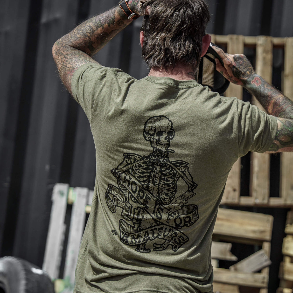 Hope Is For Amateurs Men's T-Shirt From Combat Iron Apparel